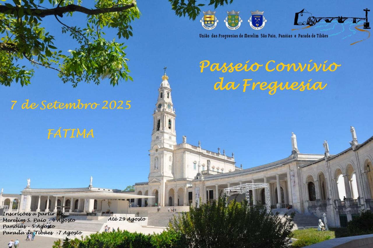 Passeio Convívio Anual da Freguesia - Fátima 2025