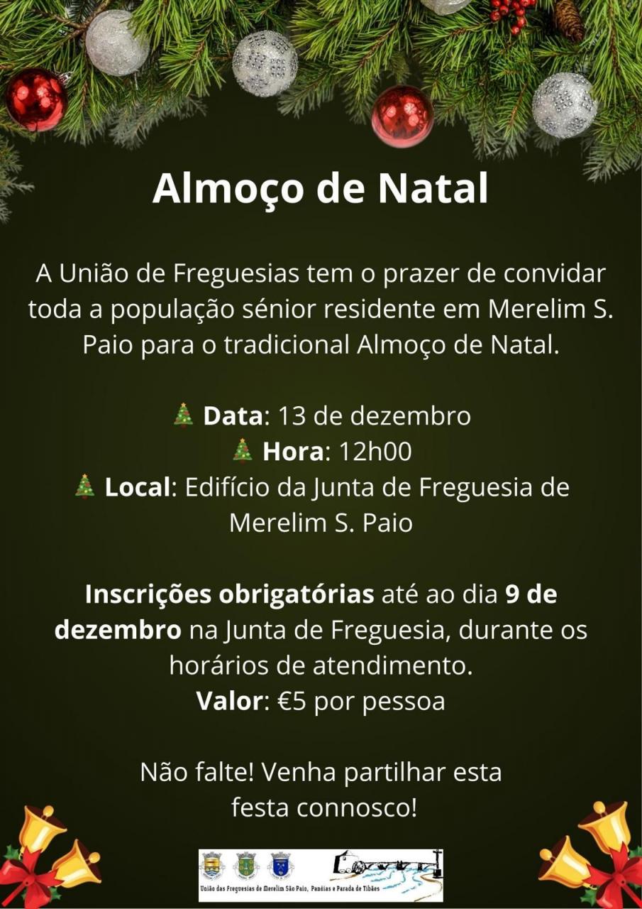Almo&ccedil;o de Natal Merelim S.Paio